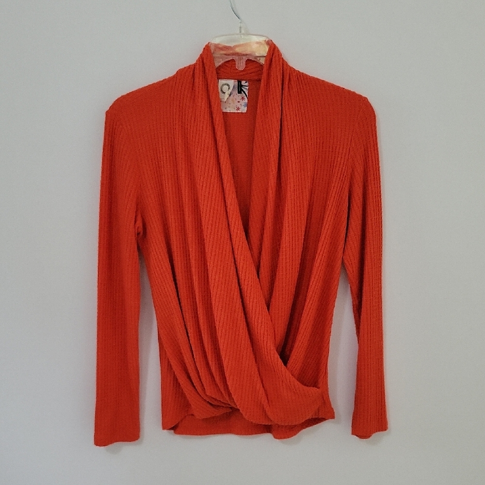 Anthropologia Faux Wrap Sweater, Size Small